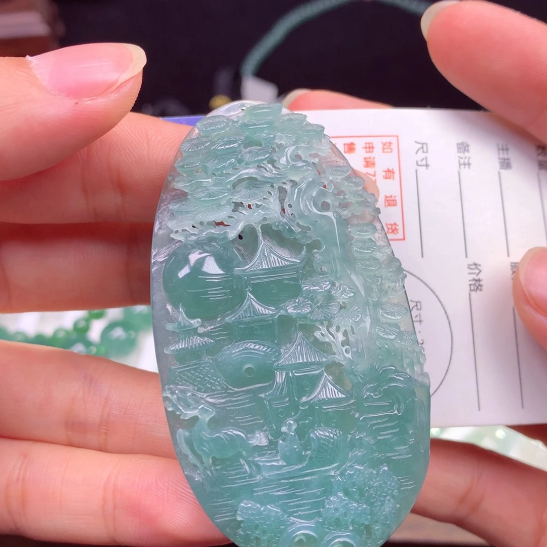 颈饰未镶嵌翡翠翡翠
