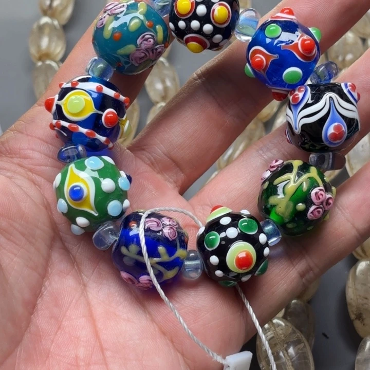 琉璃颈饰琉璃琉璃