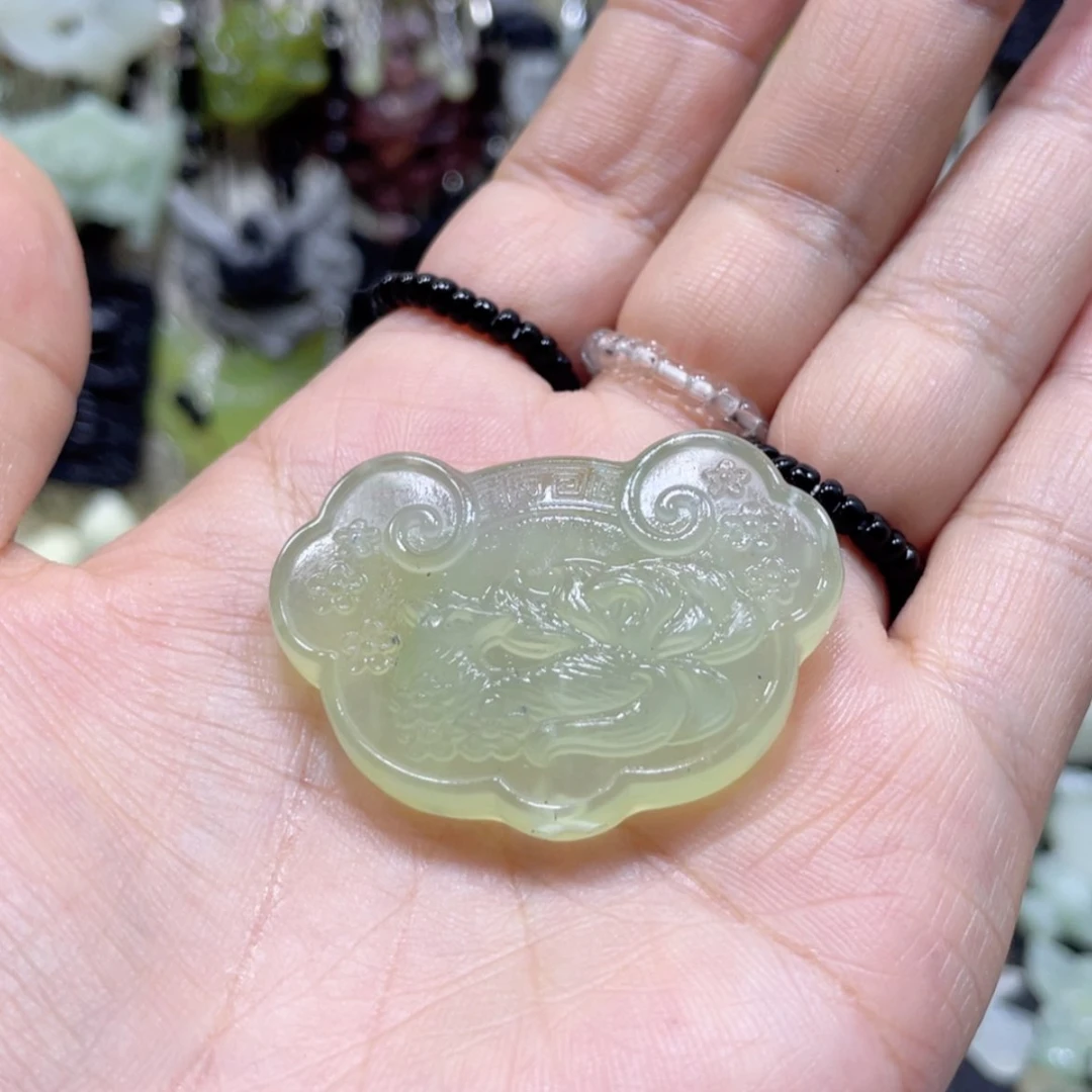 【闪购商品】岫玉未镶嵌颈饰92吊坠