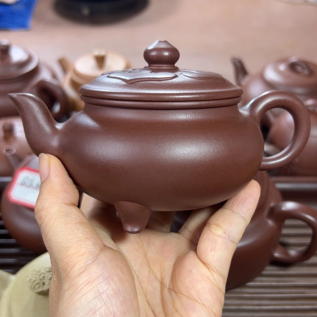 紫泥茶壶龙血砂 大彬如意 180cc