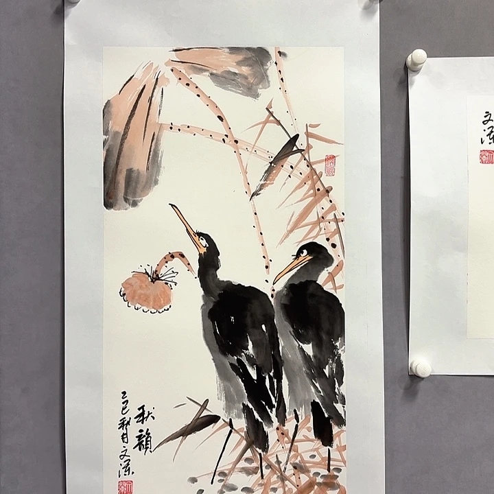 国画亲笔手绘放心去藏