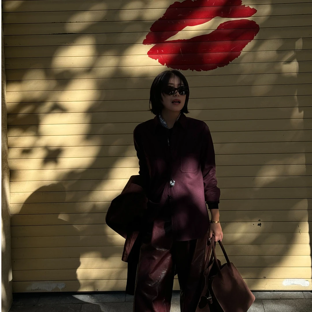 【云姐0122】重磅！ 意大利产巧克力红棕精纺羊毛衬衫