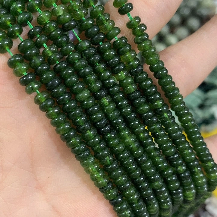 一条4mm碧玉算盘珠