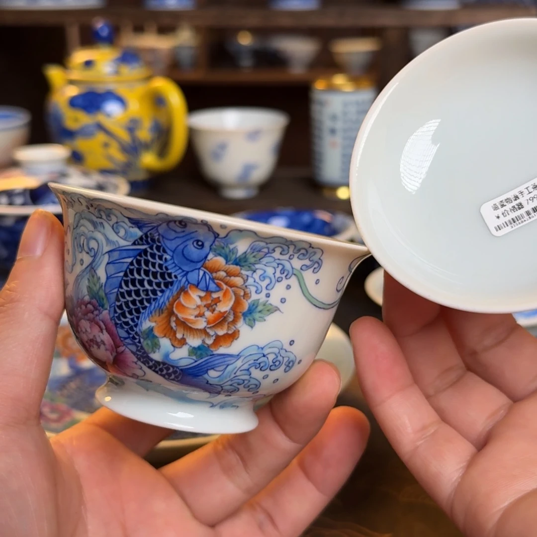 意**境纯手工手绘陶瓷茶具