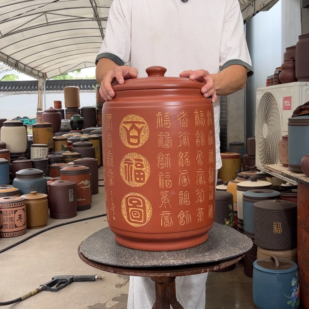 紫砂茶叶罐23 饼茶叶罐