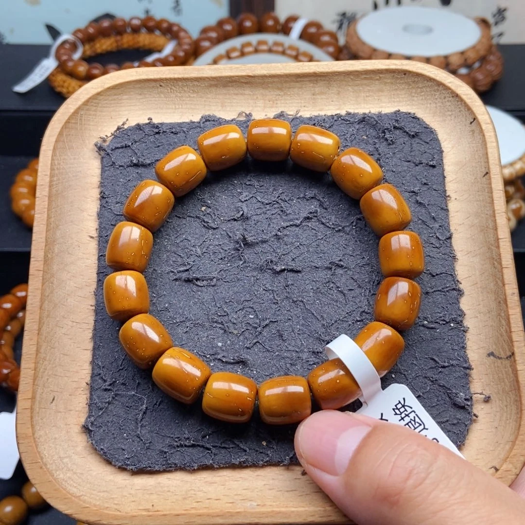 紫金鼠手串11+mm精品黄金甲直切近实心