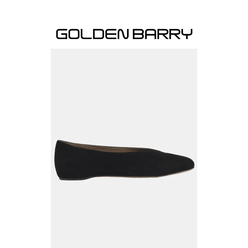 GOLDENBARRY|646056时尚拼接软皮奶奶鞋