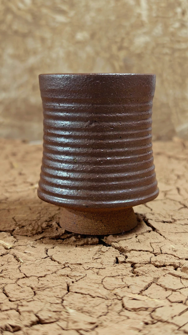 关中李疯子纯手作粗瓷野鸡红茶杯主人杯茶具品茗杯柴烧杯纯手工