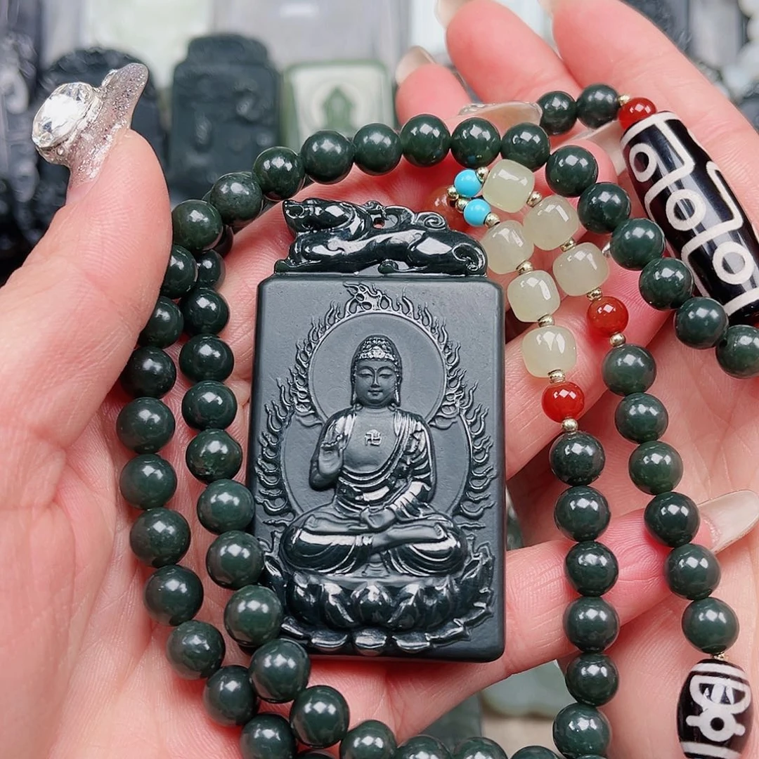 和田玉颈饰未镶嵌