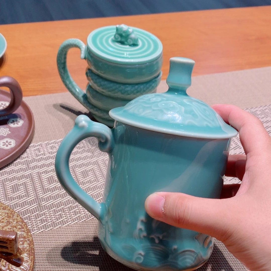 龙泉青瓷茶具杯子
