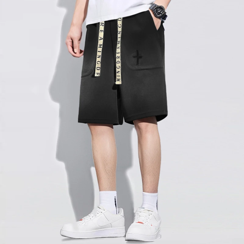 【轻奢男装】X1948夏季新品欧美风休闲宽松直筒时尚短裤百搭