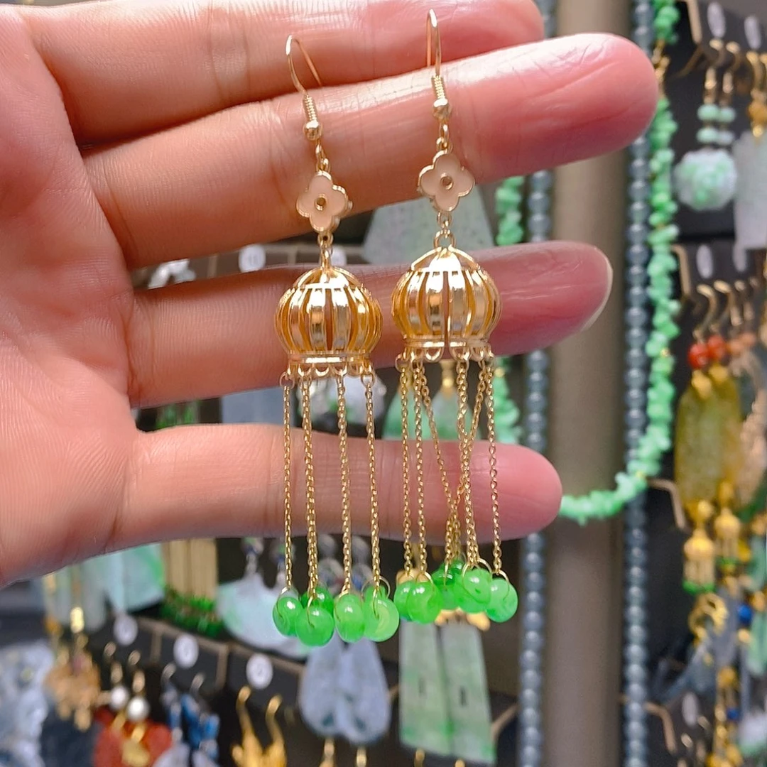 未镶嵌翡翠耳饰翡翠