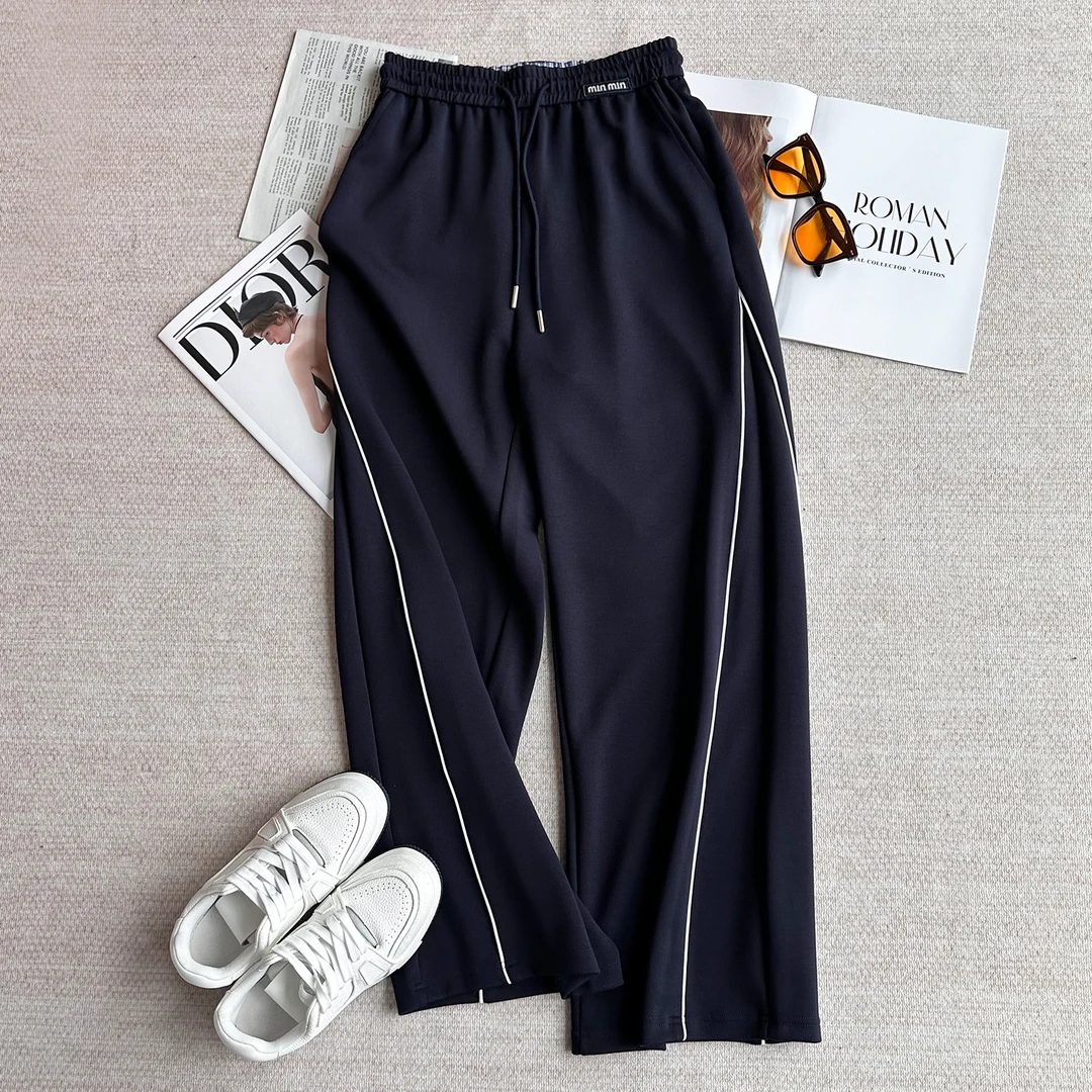 K851 2008 AD 运动宽松抽绳直筒裤