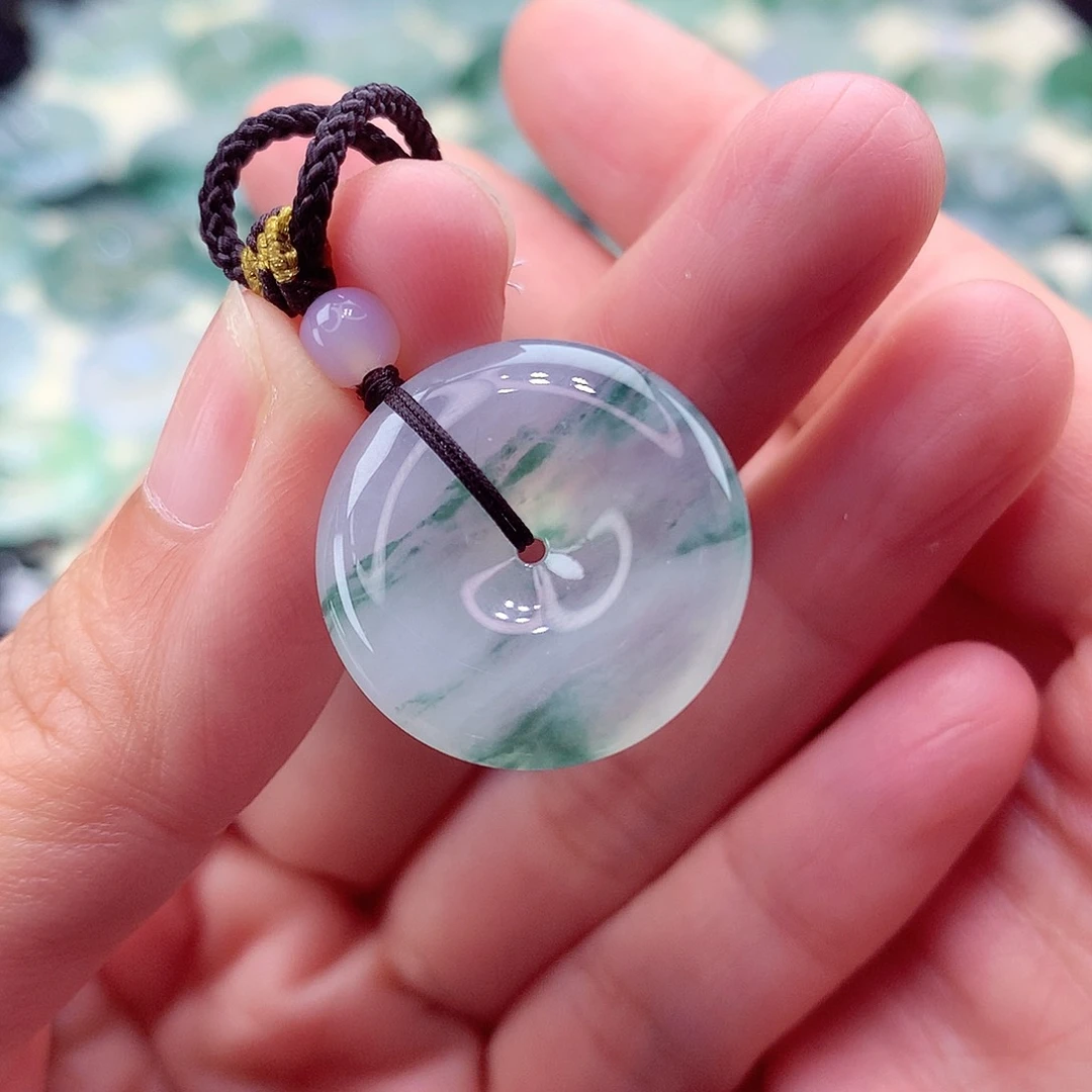 翡翠未镶嵌颈饰编号15-尺寸21/5