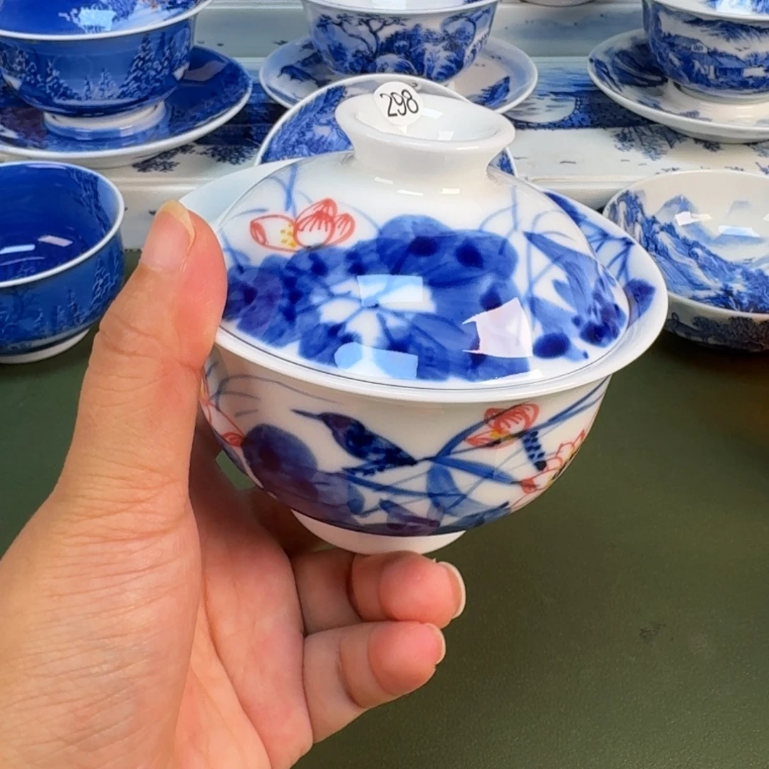 景德镇纯手绘茶具圆圆298