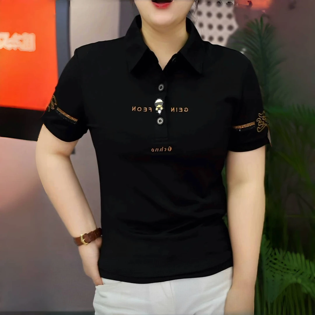 《闪标饰彩》2025夏男士Polo衫帅气时尚夏季半袖潮流修身翻领品质