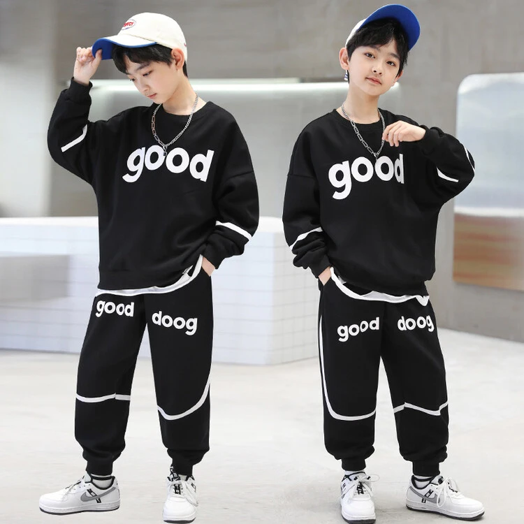 男童秋季套装2024新款洋气帅气儿童卫衣运动衣服秋装男孩两件套潮