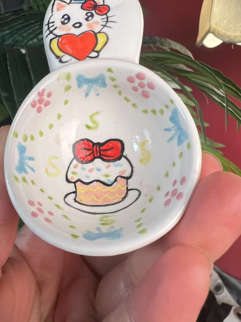 DIY景德镇创意手绘陶瓷勺子