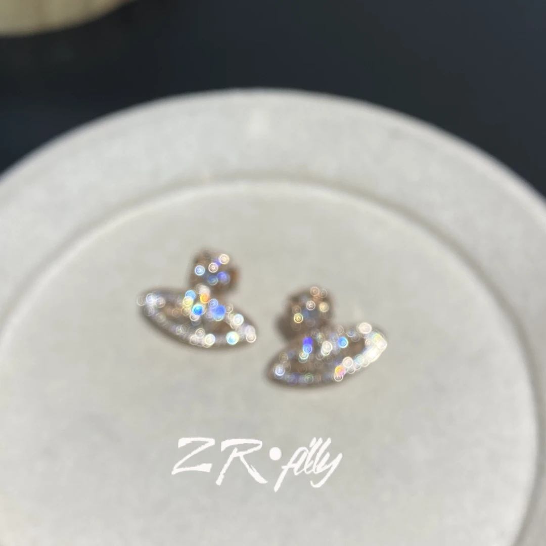 铜合金合成锆石耳饰 时尚个性耳环4058