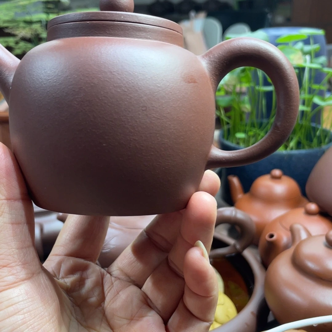 紫砂茶壶高水平老紫泥240毫升