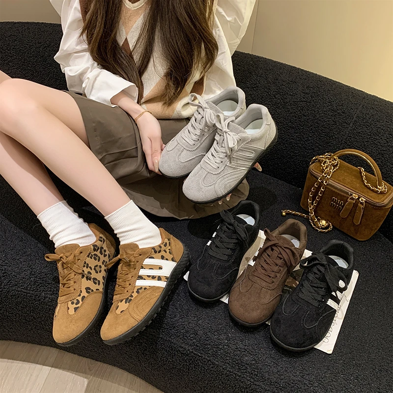 德训鞋女鞋子2025新款秋季爆款百搭阿甘鞋运动休闲板鞋复古德训