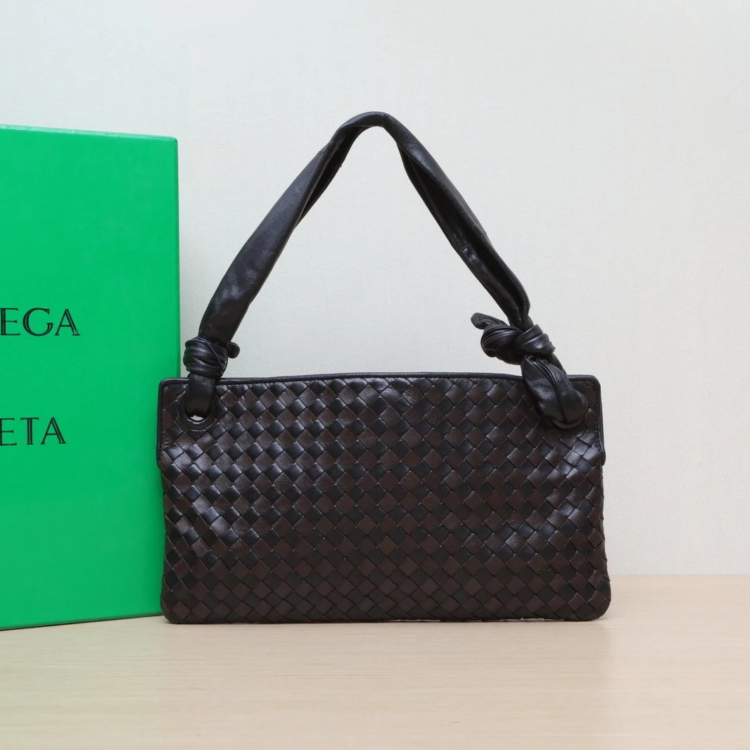 95新 BOTTEGA VENETA/葆蝶家 小花Jerry活动拼色金扣 编织 腋下包