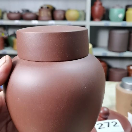 紫砂茶叶罐小罐紫泥