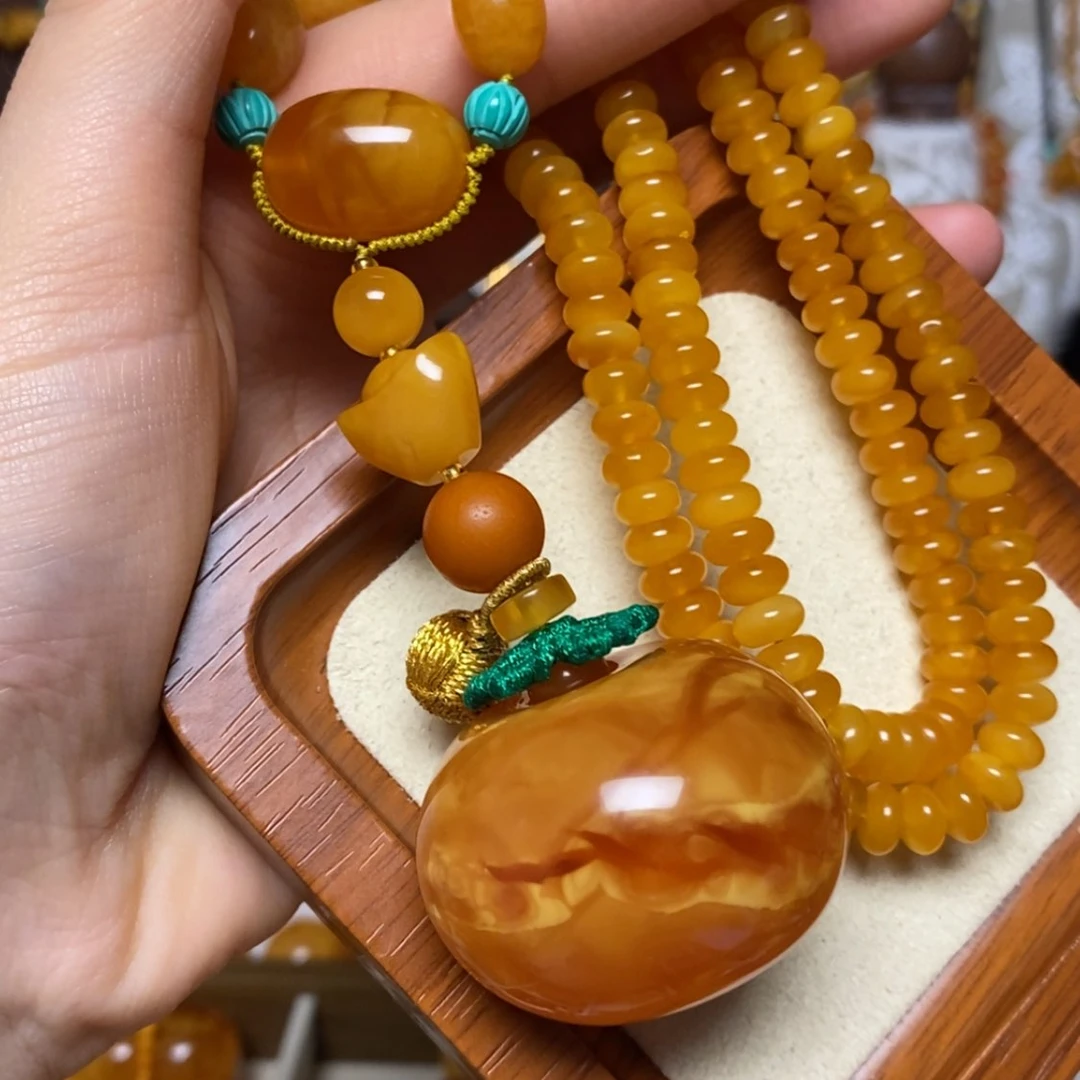 【闪购商品】蜜蜡颈饰未镶嵌项链