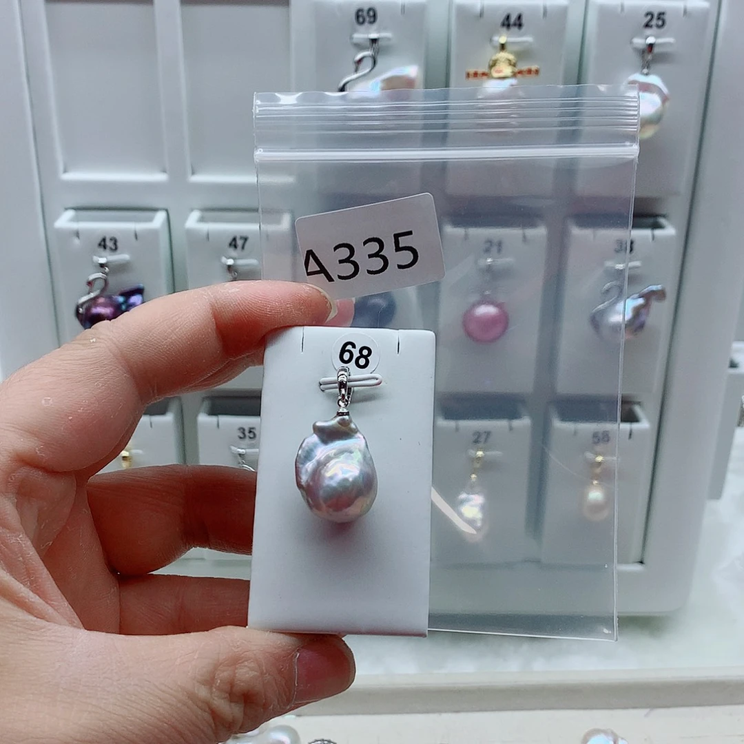 吊坠(不含链)淡水珍珠合金