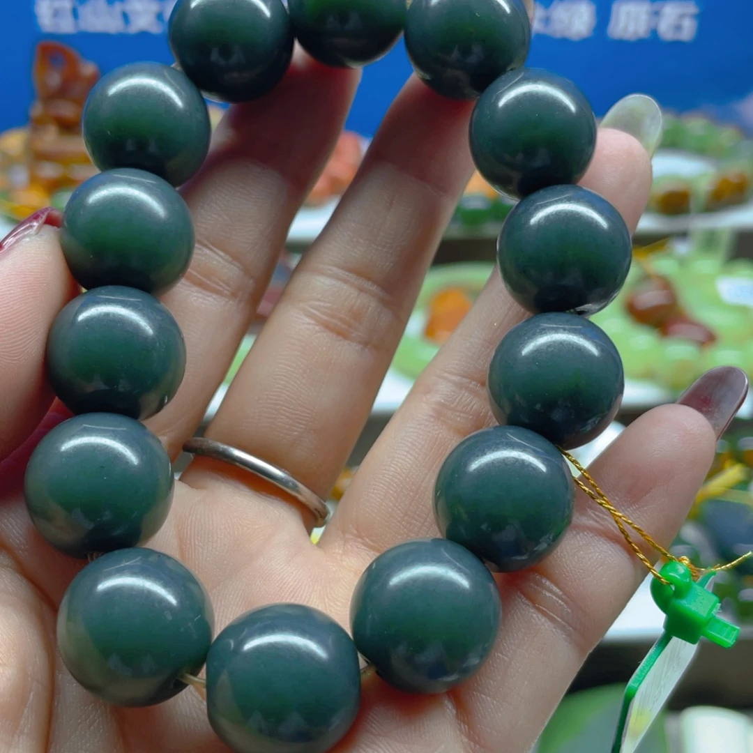 未镶嵌手串透闪石质玉