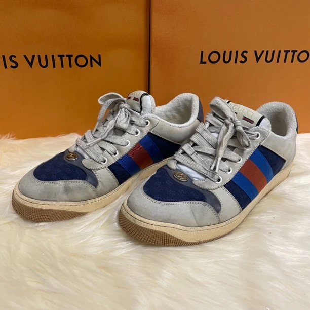 95新 GUCCI/古驰 41.5码 脏脏鞋 时尚板鞋