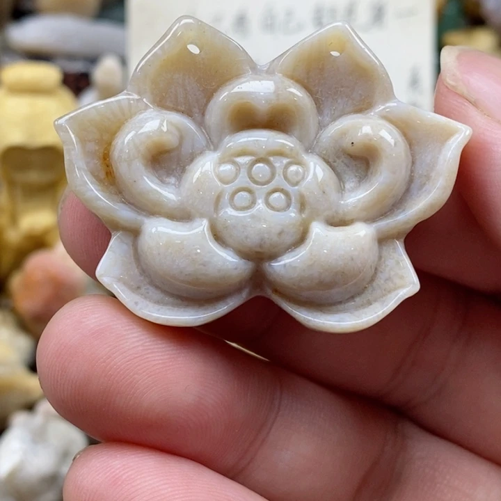颈饰未镶嵌硅化珊瑚（珊瑚玉）
