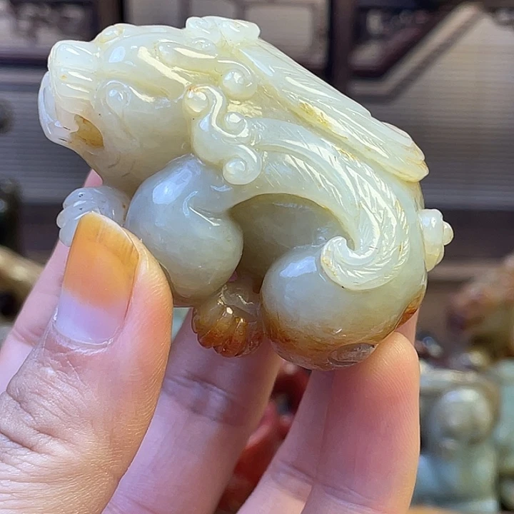 点***斋和田玉（糖玉）未镶嵌挂件