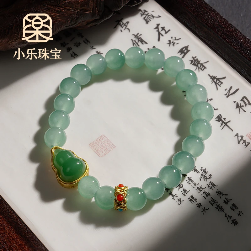 非金属玻璃手链 小众琉璃绿色葫芦福禄女式手链多样性发一-Y1149