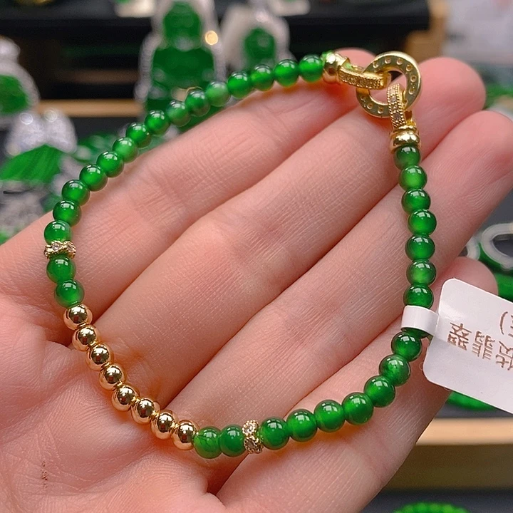 翡翠未镶嵌颈饰翡翠手链