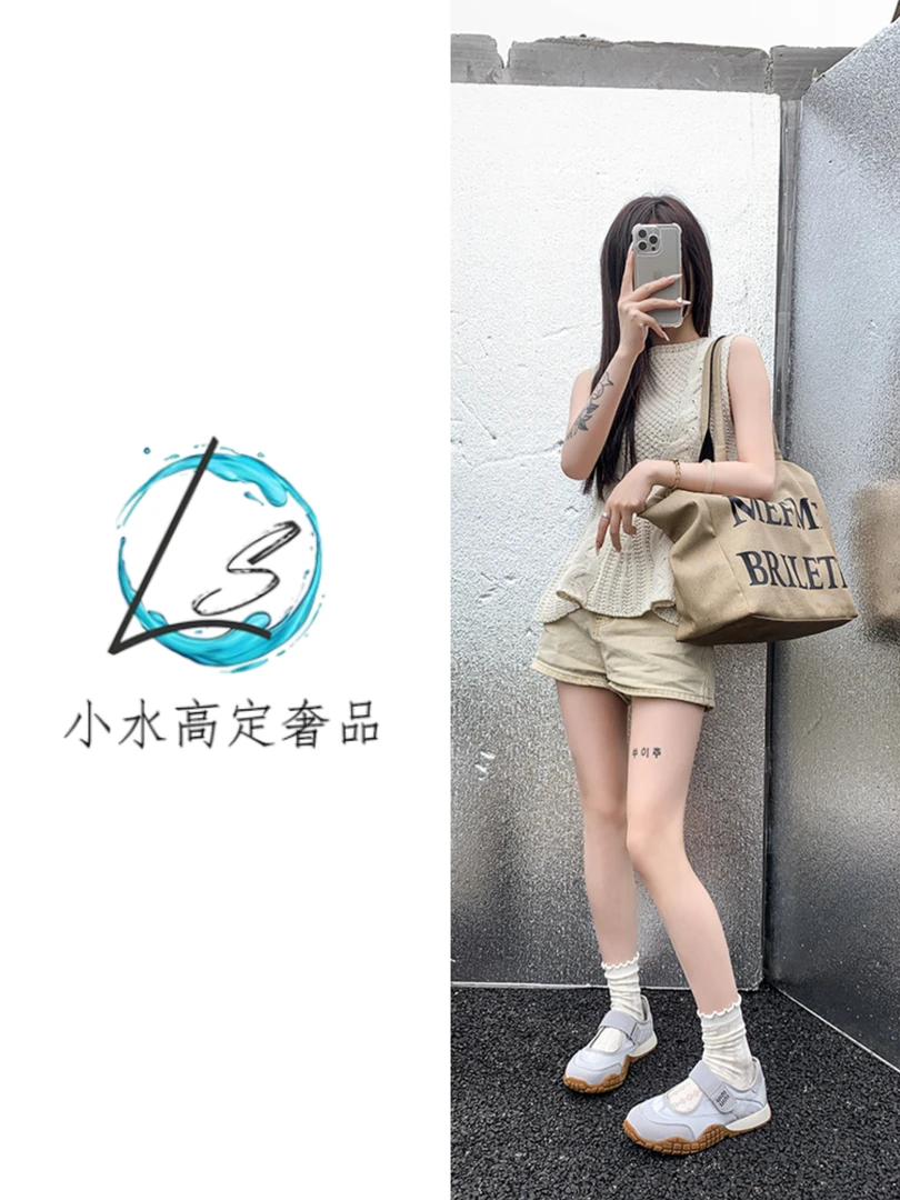 【广州小水奢品】魔术贴女鞋子2025新款夏季透气百搭平底单鞋2031