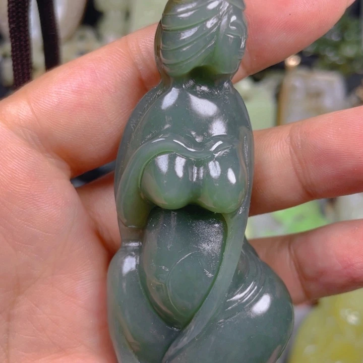 和田玉未镶嵌挂件