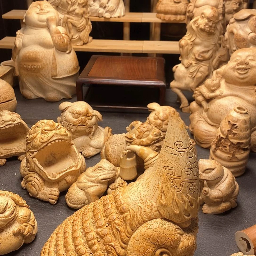 竹风***?竹根雕大独角