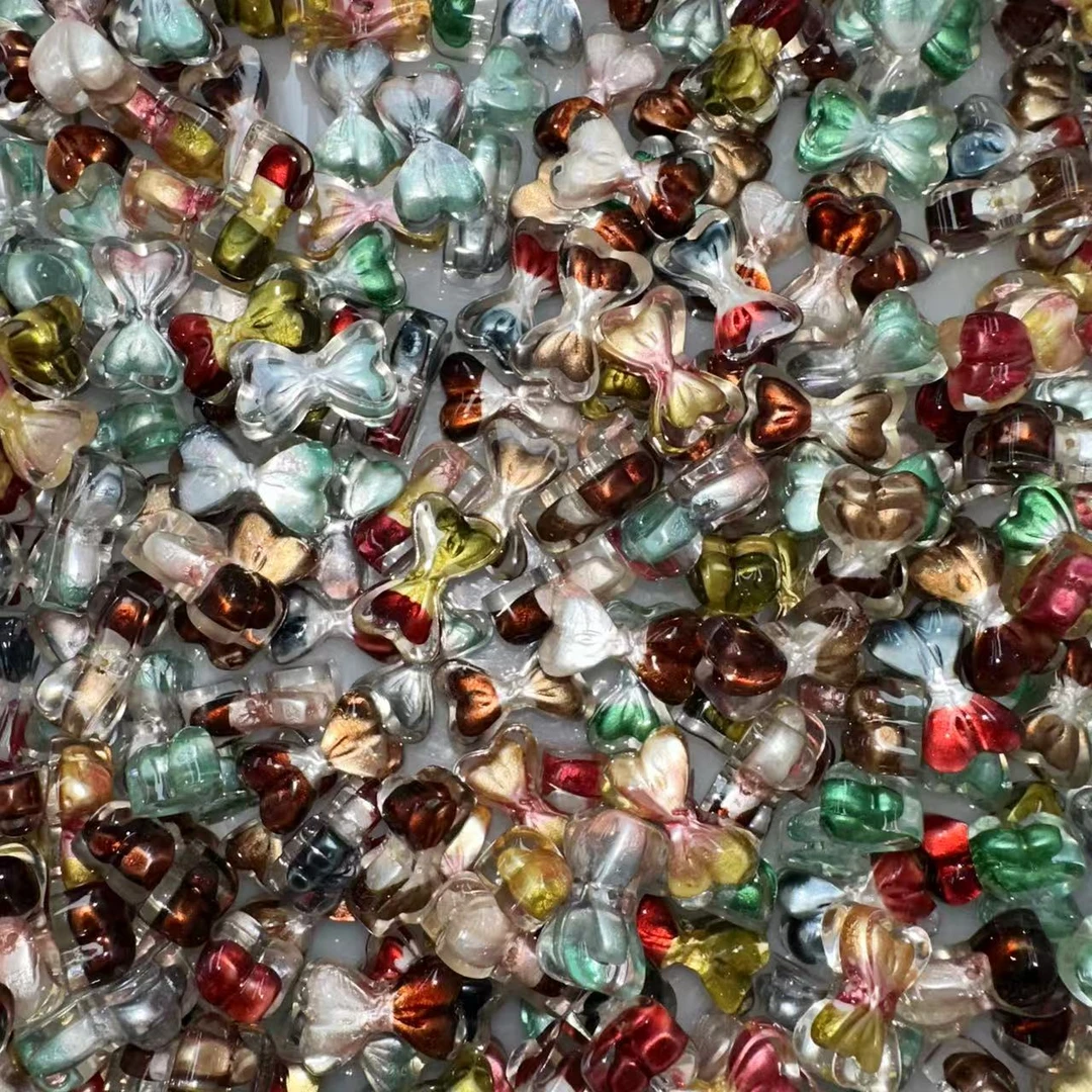 【油画纸蝴蝶结】树脂定制卡通DIY饰品配件手机饰品手机链