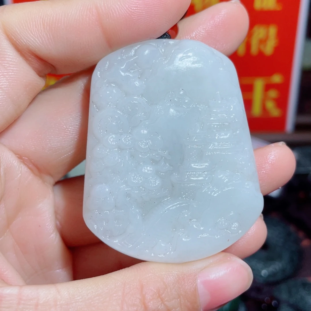 和田玉未镶嵌颈饰拍一发一