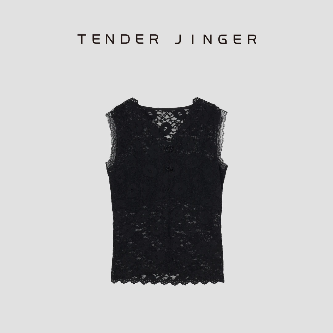 Tender Jinger复古优雅蕾丝背心T52TJJ80786