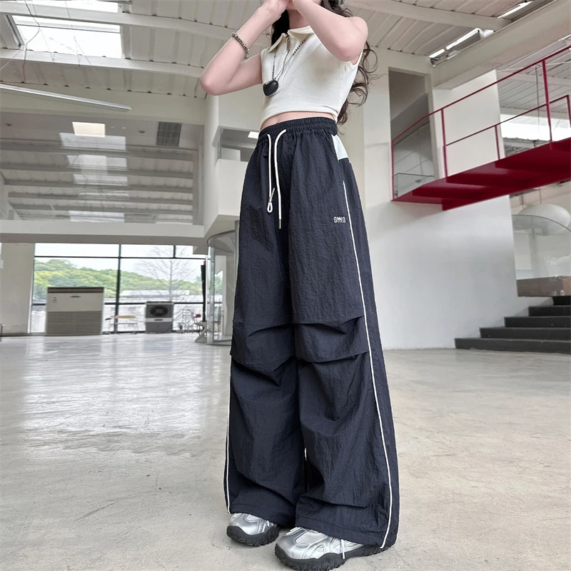 儿童夏装2025新款大女童装速干裤子冰丝防蚊工装裤夏季薄款直筒裤