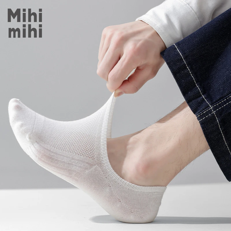 诸暨袜子男士短袜夏季薄款网眼棉袜透气防臭运动夏天汽车必备用品