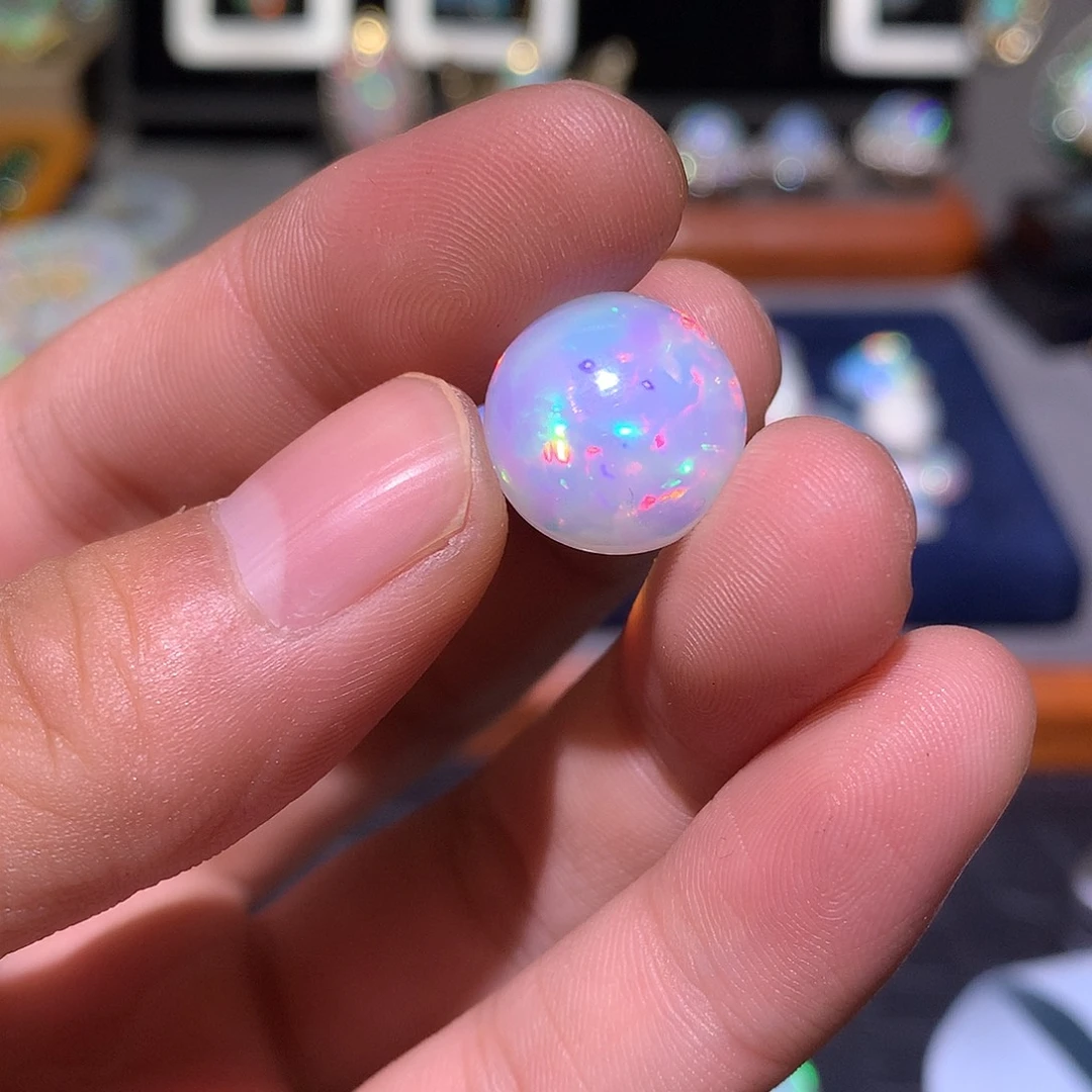 u***U欧泊银S925镶嵌欧泊戒指