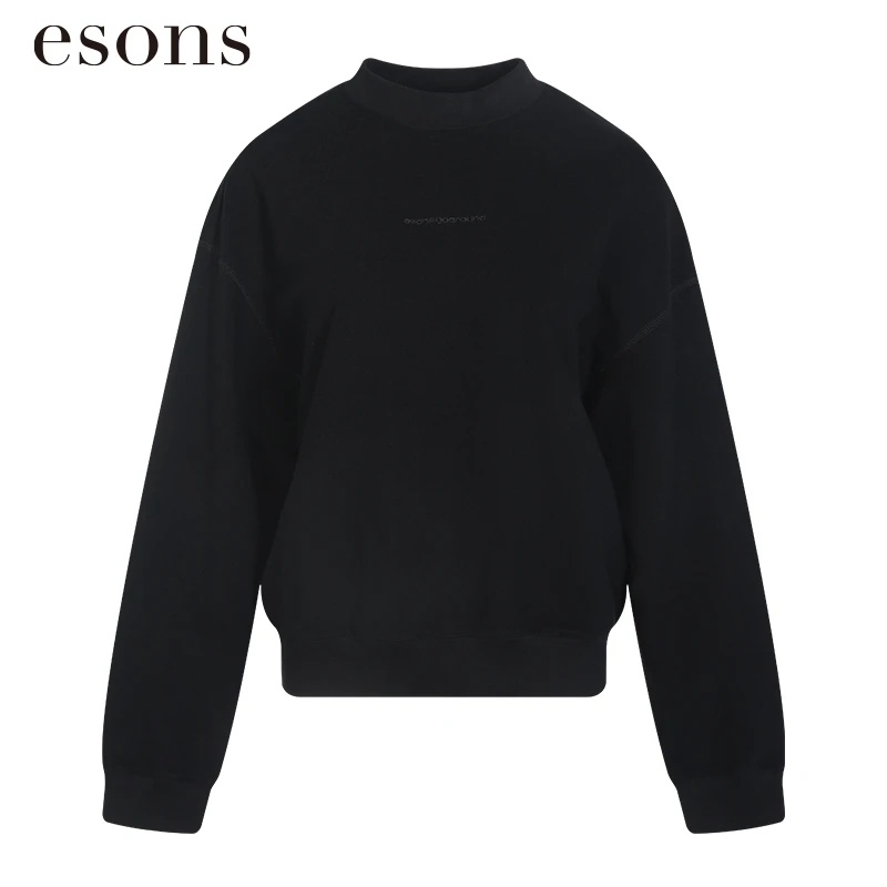 esons/爱城市【商场同款】秋季新款简约百搭休闲立领卫衣女36622190