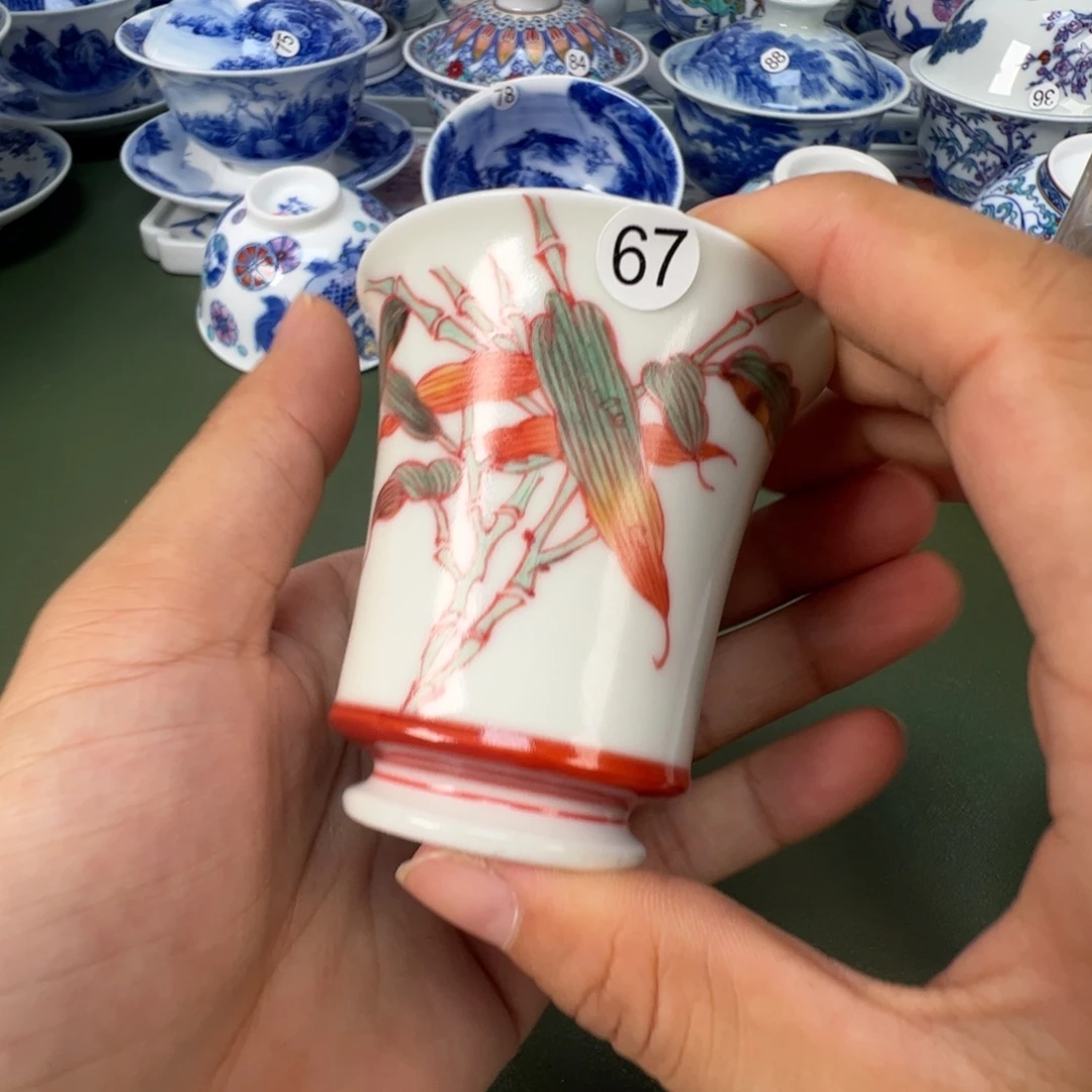 景德镇纯手工纯手绘茶具木木67