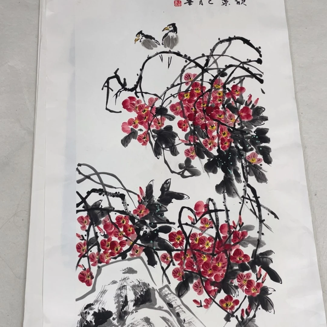 国画盛伟海老师绘画
