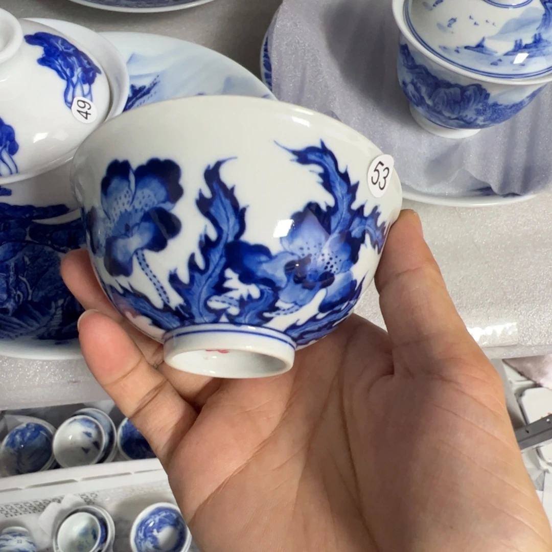 景德镇纯手工纯手绘茶具木木53