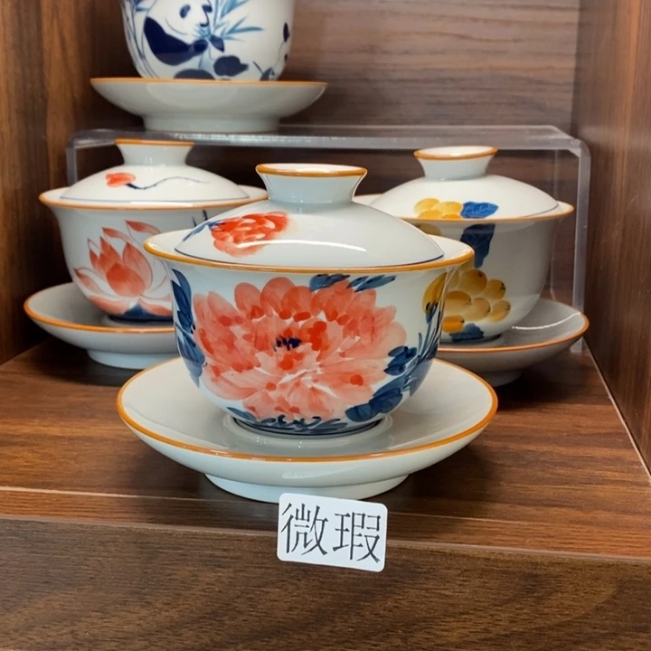 釉下老陶泥手工绘制