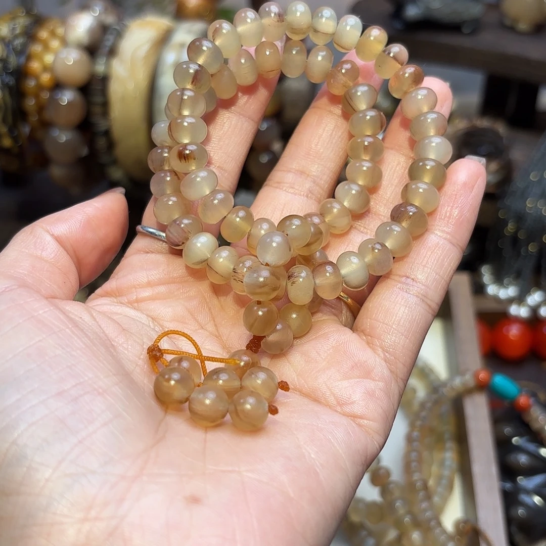 你***宝非金属羊角算盘手持